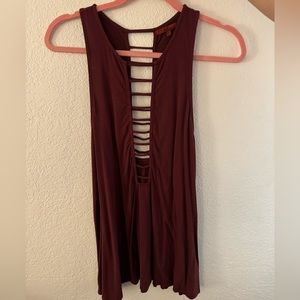 Cutout tank women’s large buckle